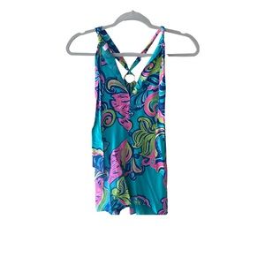 Lilly Pulitzer high-neck Halter d-ring too small NWOT